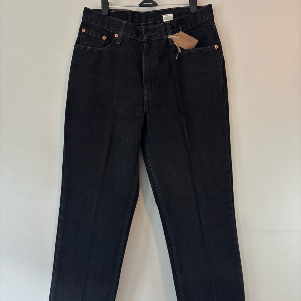 Y2K Grunge Black Levis High Waist Jeans Women’s 512 Slim Fit Straight Leg 11 JR - Picture 9 of 13